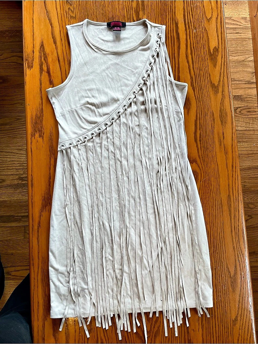 Rock&Roll Denim tan fringe dress
